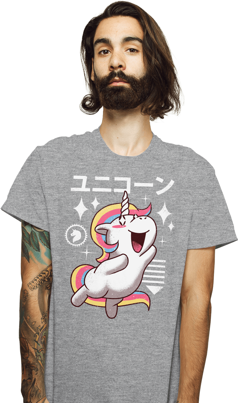 Kawaii Unicorn - Shirt Punch Harry Potter (930x1322), Png Download