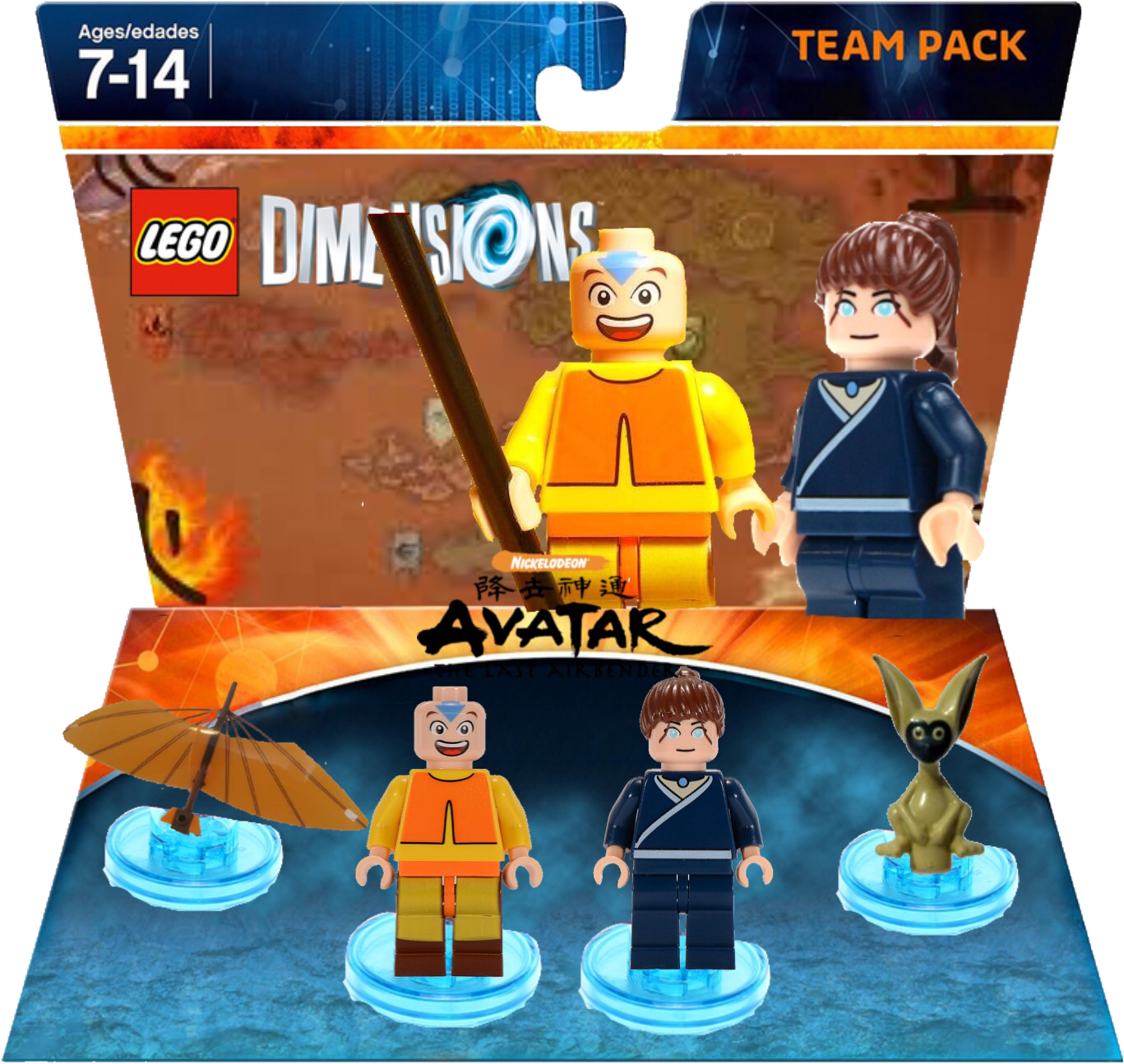 Avatarteampack - Lego Dimensions 1: Team: Ninjajo Cole & Kai (1493x1406), Png Download