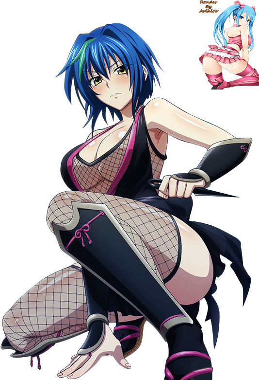 Render Highschool Dxd Xenovia Hyper Sexy Ninja By Arihirokushinada - High School Dxd (547x780), Png Download