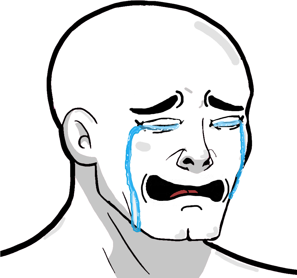 Business & Finance - Sad Wojak 2018 (1000x1000), Png Download