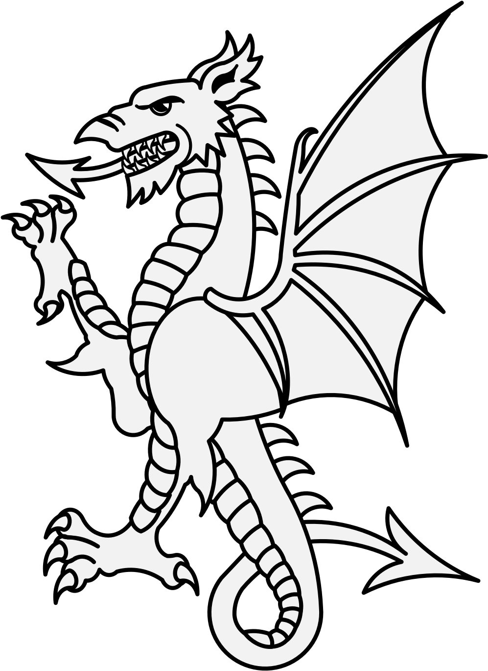 Details, Png - Dragon Heraldic (1031x1406), Png Download