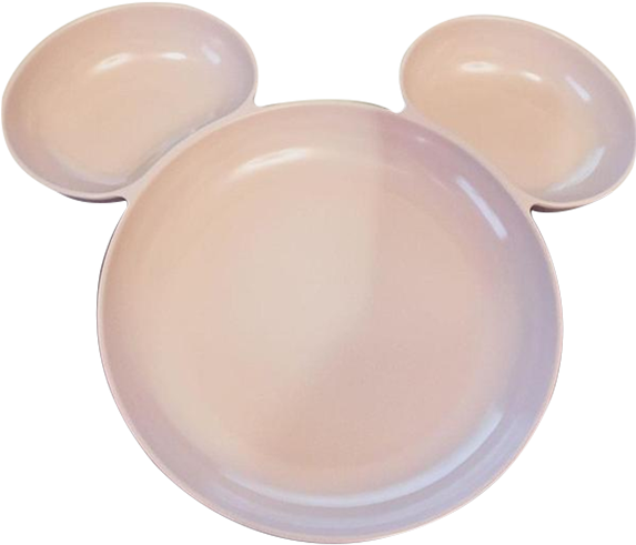Mouse Ears Plate - Ceramic (600x600), Png Download