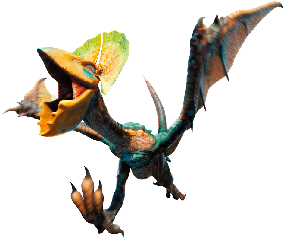 Bird Wyverns - Yian Kut Ku Azul (954x800), Png Download