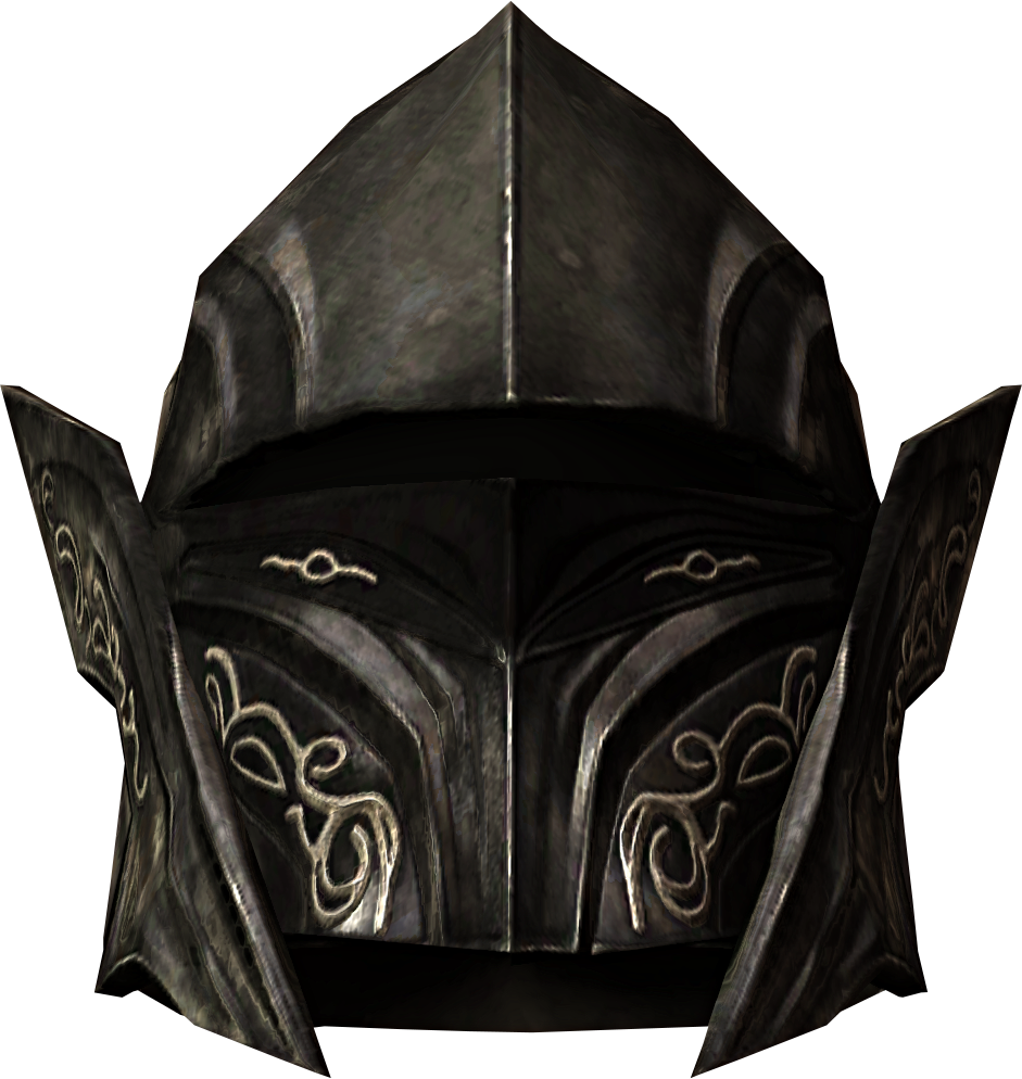 Skyrim Ebony Armor Helmet - Skyrim Ebony Ingot Armor (941x994), Png Download
