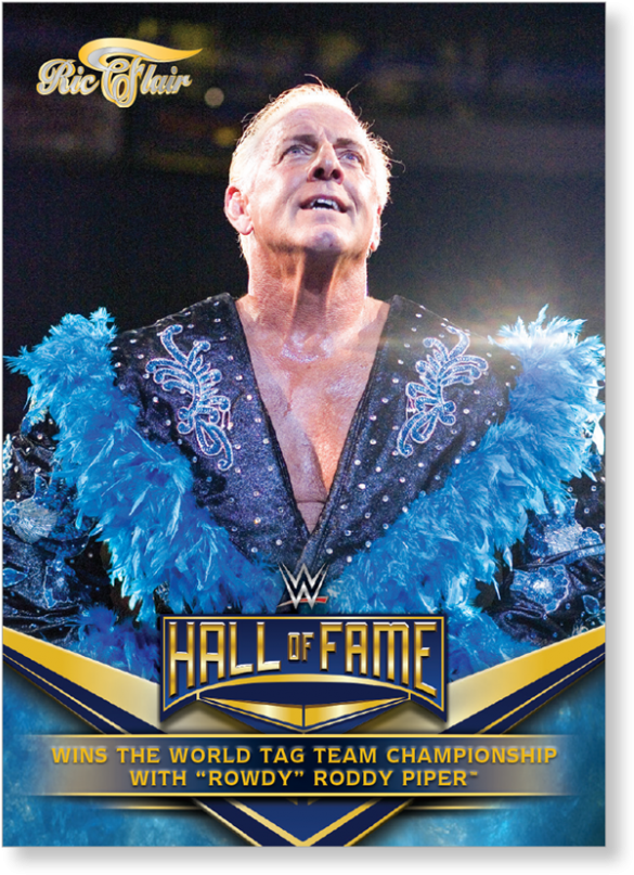 2018 Topps Wwe Heritage Ric Flair Wins The World Tag (1440x975), Png Download