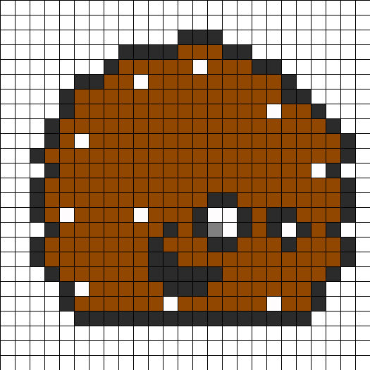 Meat Wad Perler Bead Pattern / Bead Sprite - Wtf Emoji Gif (525x525), Png Download