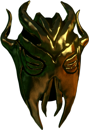 I Did A Quick Sculpt Of The Helmet That Appears At - Mask (450x600), Png Download