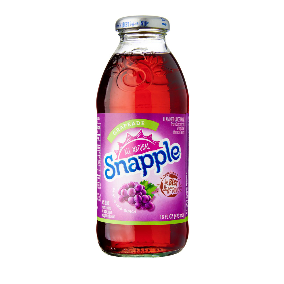 Snapple Grapeade - Snapple Grapeade Juice Drink - 16 Fl Oz Bottle (1280x1280), Png Download