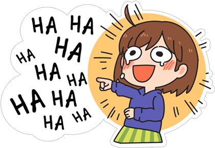 Ha Ha Ha Ha Ha Hahaha Laugh - Cartoon (490x317), Png Download