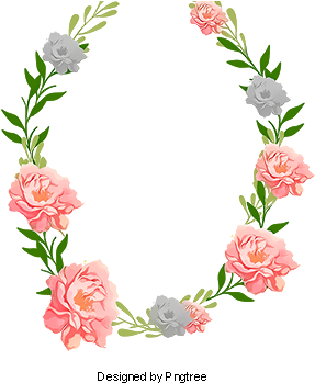 Hand-painted Lace Frame, Simple And Elegant, Flower - Portable Network Graphics (360x360), Png Download