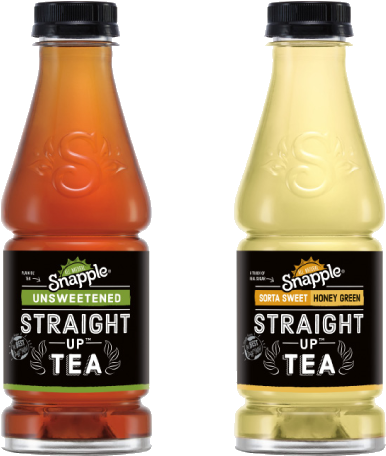 Snapple Straight Up Tea Sorta Sweet (417x491), Png Download