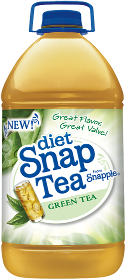 Snapple Diet Snap Tea, Green Tea - Snapple Snap Green Tea - 1 Gal Jug (283x574), Png Download