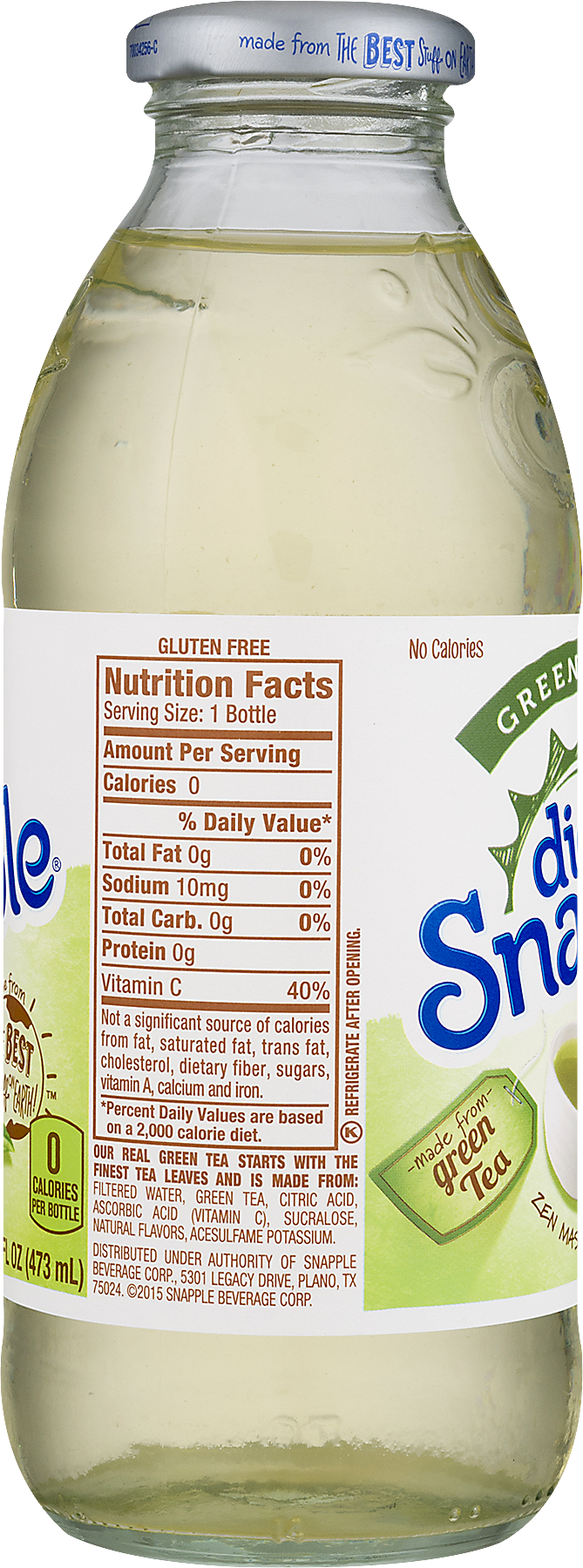Snapple Lemonade, 16 Fl Oz Plastic Bottle (669x1800), Png Download