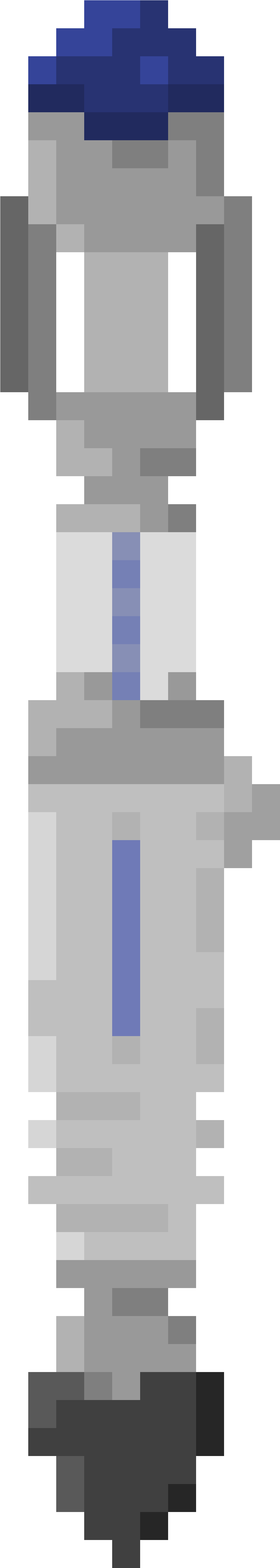 Tennant Sonic Screwdriver In Pixel Art - Doctor Who Sonic Screwdriver Pixel Art (1300x6000), Png Download