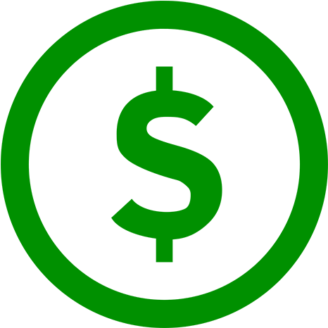 Save Money Icon - Dollar Logo Grey (800x542), Png Download