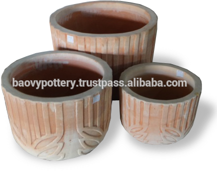 Mekong Delta Terracotta Pot Outdoor - Plywood (469x385), Png Download