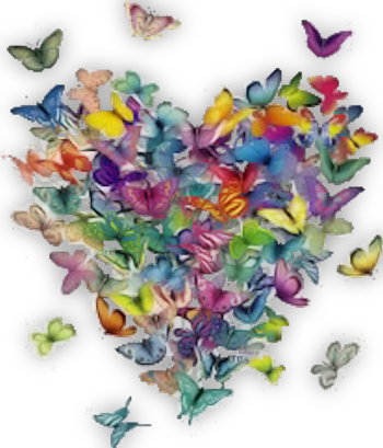 Butterfly Heart Butterfly Heart Full Size Png Download Seekpng