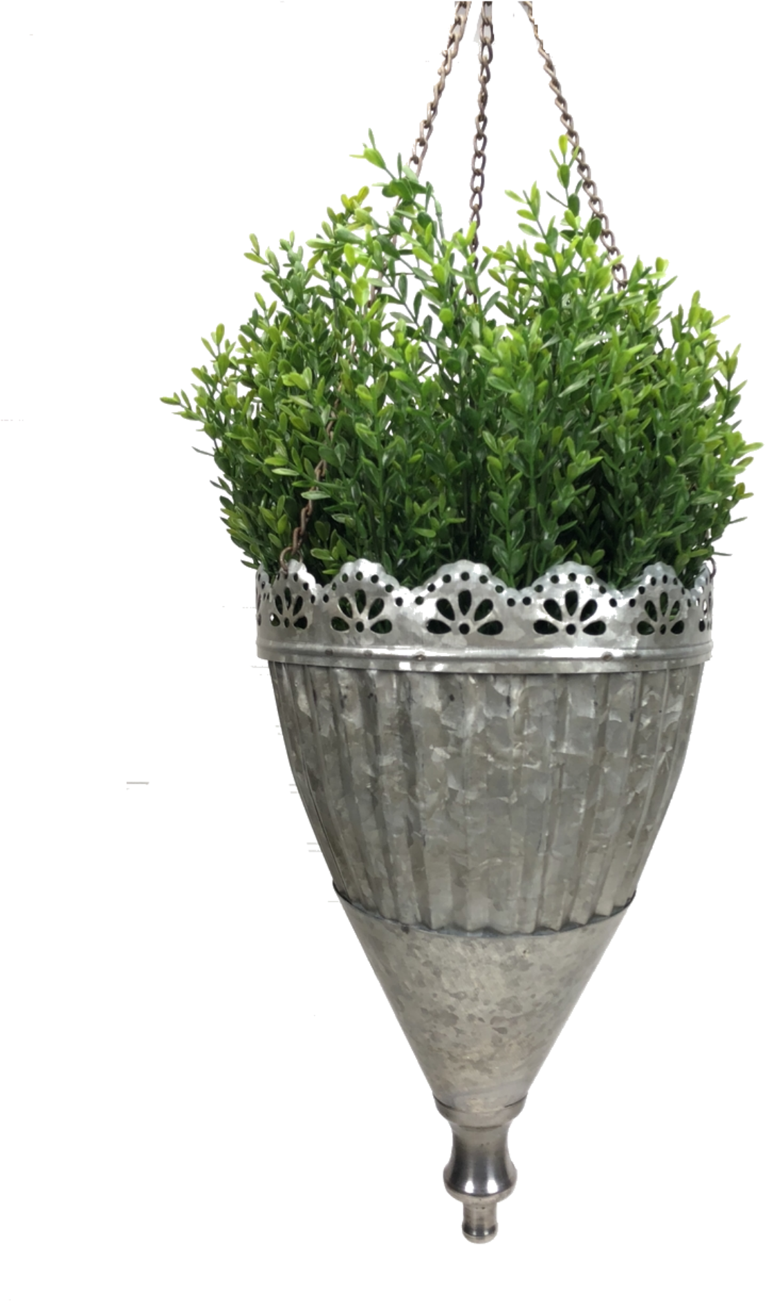 Galvanized Hanging Planter - Galvanization (2000x2000), Png Download