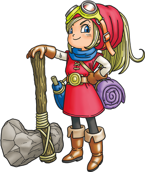 Dragon Quest Builders Girl Builder - Dragon Quest Builders Artwork (600x600), Png Download