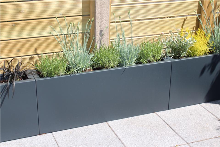 Large Trough Planters And Shade Structure Regarding - Cheap Large Plastic Garden Troughs (700x700), Png Download