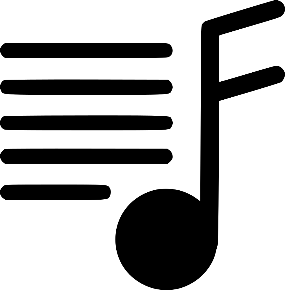Music Note Lines - Music (980x998), Png Download