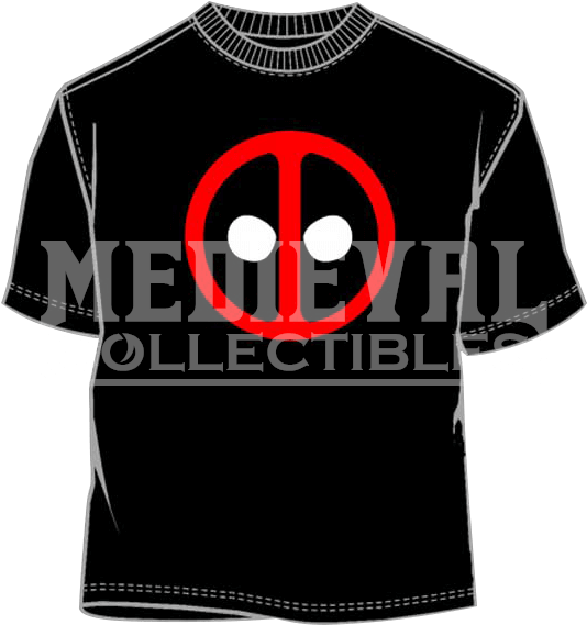 Deadpool Icon Black T-shirt - Iron Man (568x568), Png Download