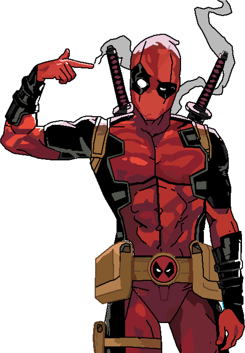 Royalty Free Stock Deadpool Cable Fan Art - Deadpool Fan Art (1000x1388), Png Download