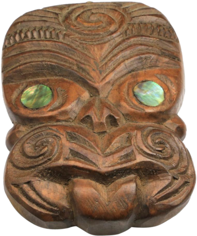 Maori Tiki Warrior Mask - Maori Tiki No Background (480x480), Png Download