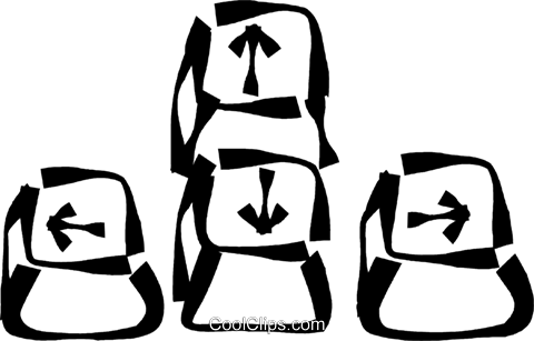 Arrow Keys Royalty Free Vector Clip Art Illustration - Clip Art (480x307), Png Download