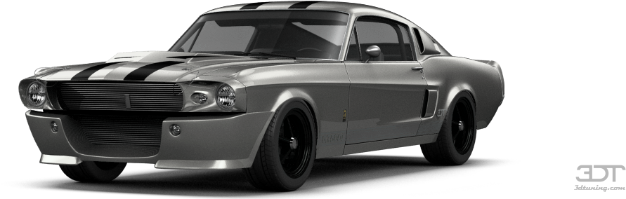 Mustang Shelby Gt500 Coupe 1967 Tuning - Shelby Mustang Gt500 Png (1004x373), Png Download
