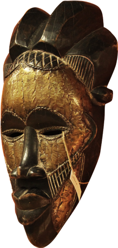 Tiki Mask - Face Mask (500x500), Png Download