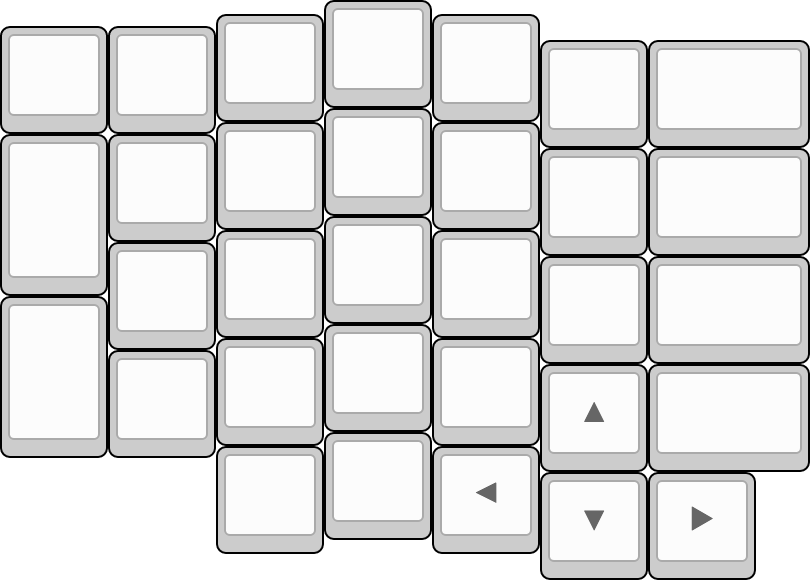 Position Of The Arrow Keys - Arrow Keys (810x580), Png Download
