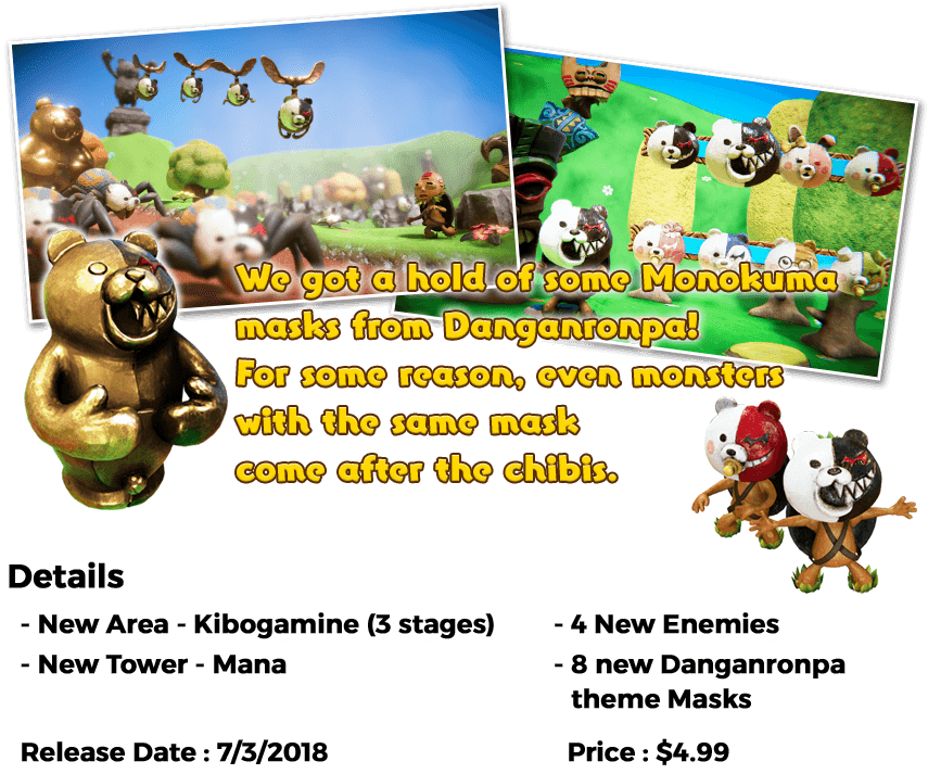 A Brand New Adventure Awaits The Tiki Tribe - Pixeljunk Monsters 2 Danganronpa (855x713), Png Download