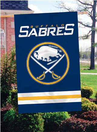 Buffalo Sabres Applique Banner Flag - Party Animal Portland Trail Blazers Applique Banner (434x434), Png Download