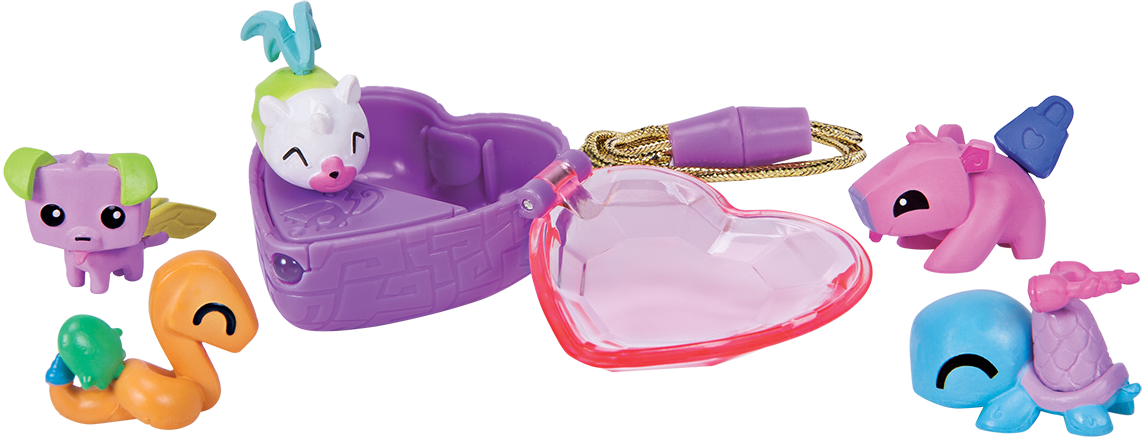 Light Up Fancy Pets Heart Locket - Toy (1143x438), Png Download