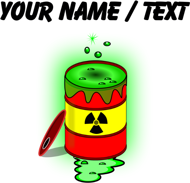 Custom Toxic Spill Barrel Classic Thong - Winking Skull (700x700), Png Download