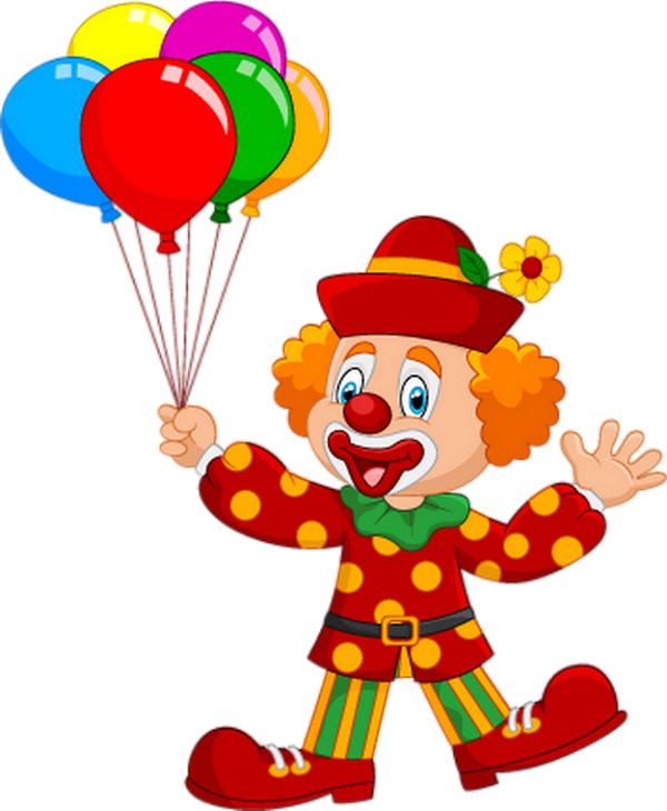 Birthday Clown Png (600x730), Png Download