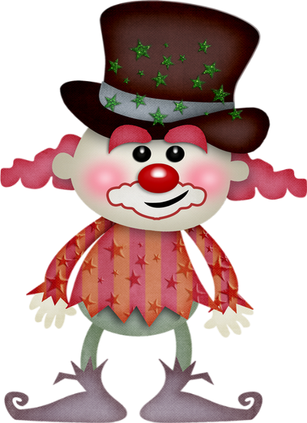 Tube - Clown Colored - Payaso Png - Clown (435x600), Png Download