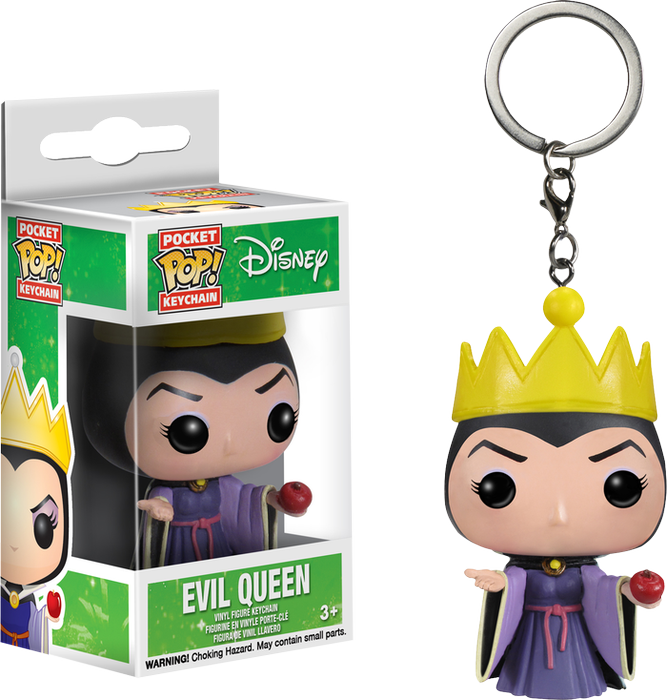 Evil Queen Pocket Pop Vinyl Keychain - Funko Pop Keychain Maleficent (667x700), Png Download
