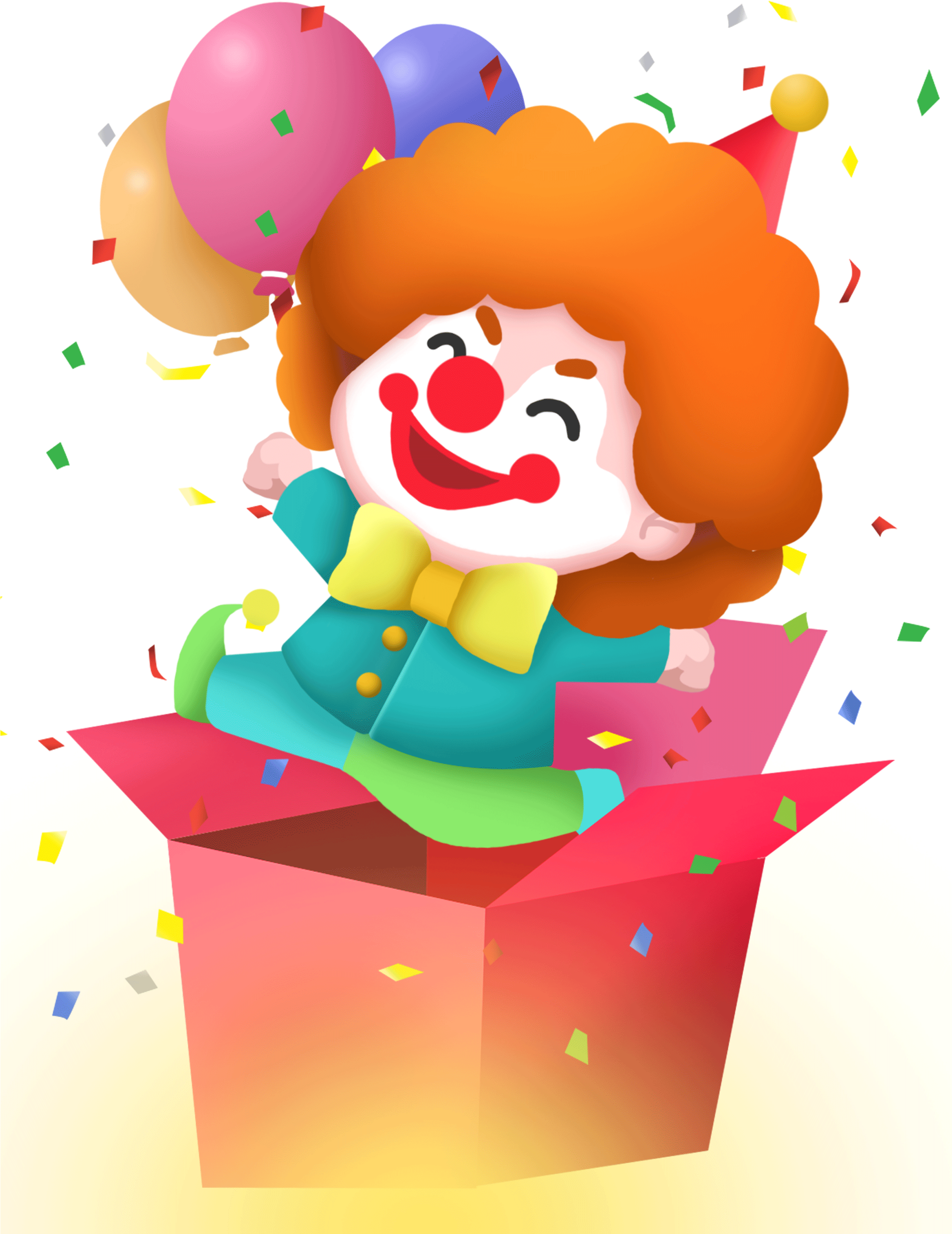 El Payaso Del Día De Los Inocentes Le Sorprende Al - April 1 (2558x3378), Png Download