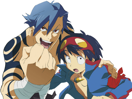 Source - - Gurren Lagann Kamina Png (438x470), Png Download