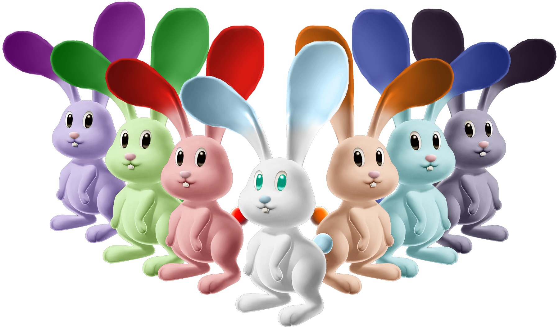 Rabbits Sm64s - Super Mario Galaxy Star Bunny (1800x1055), Png Download