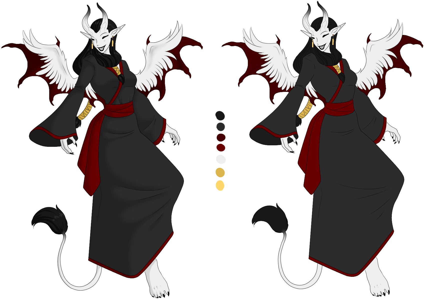 Custom Monster Girl - Shadow Monster Girl (1750x1300), Png Download
