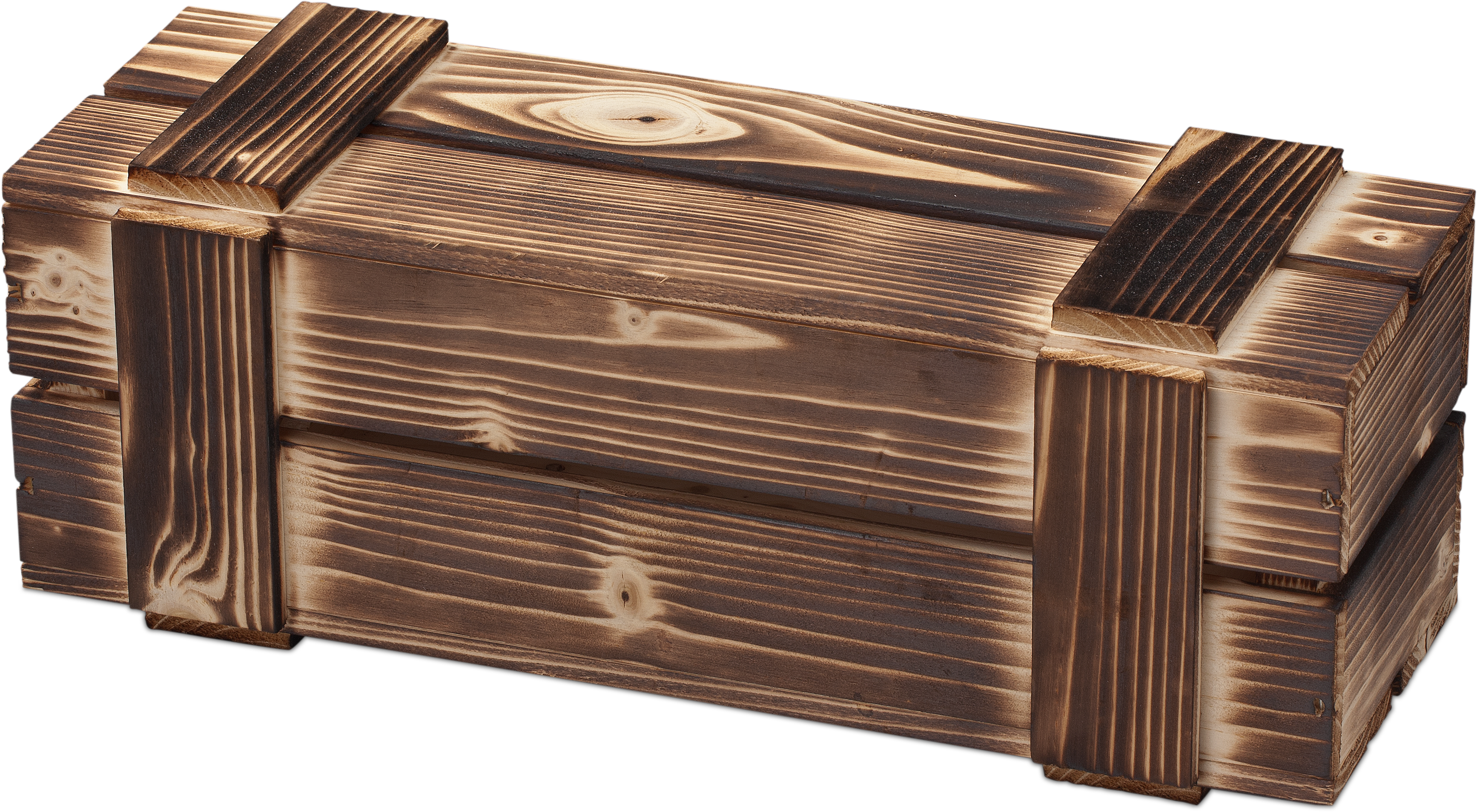 Box Spruce, Flame-finished Sh - Wood Box Png (3469x1908), Png Download