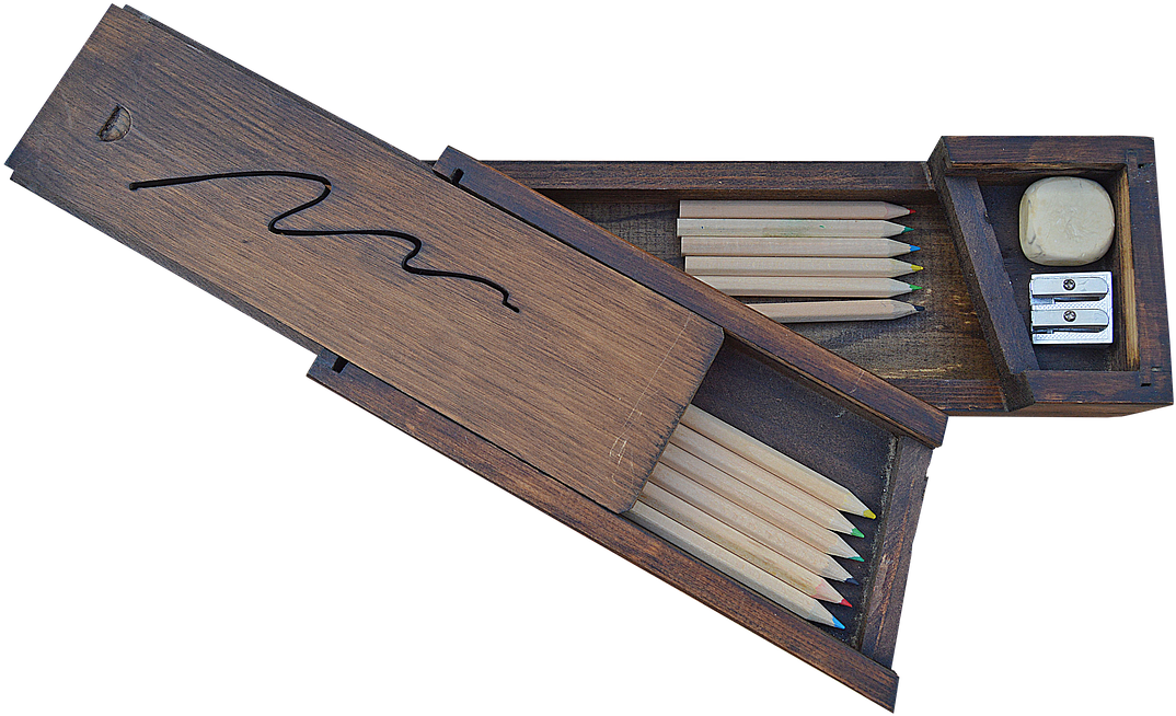 Wooden Box,pencil Pictures - 筆箱 おしゃれ (1280x851), Png Download