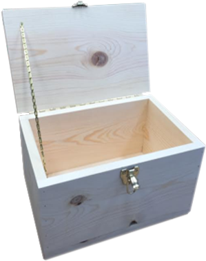 Welcome To North Rustic Design - Unfinished Wood Cube Hinged (400x400), Png Download