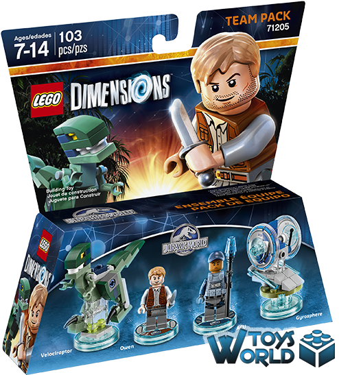 Lego Dimensions Teampack - Lego Dimensions Jurassic World (600x613), Png Download