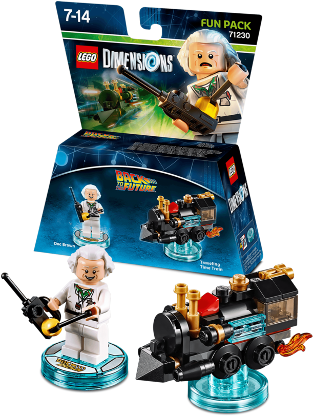 Players Can Bring Up To Seven Characters, Vehicles - Lego Marty Mcfly Dimensions (1024x1024), Png Download