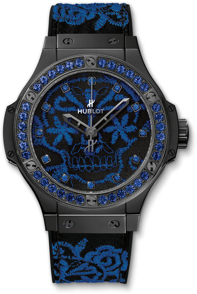 Big Bang Broderie Sugar Skull Fluo Cobalt Blue - 343 Cg 6590 Nr 1222 (1000x1000), Png Download