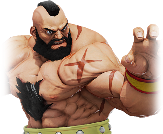 Favorite Sfv Costumes - Street Fighter Zangief Face (545x480), Png Download